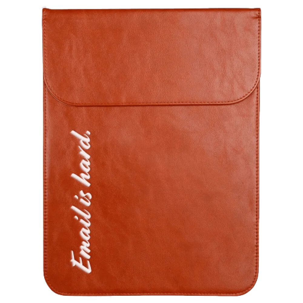 Custom leather laptop sleeve sale
